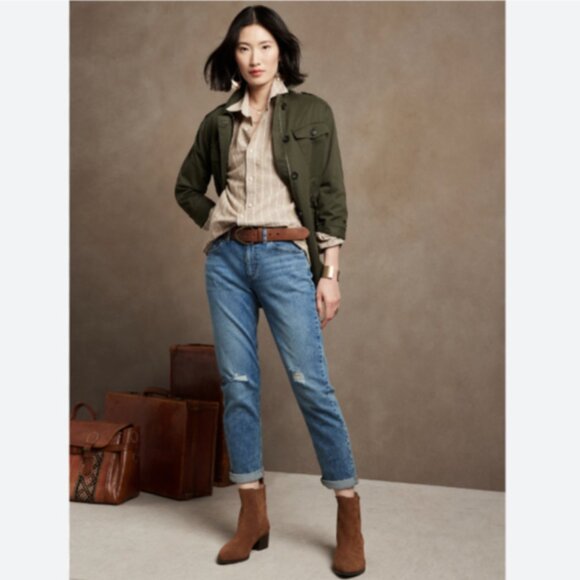 Brand New Banana Republic GIRLFRIEND MEDIUM WASH JEAN - Picture 7 of 16